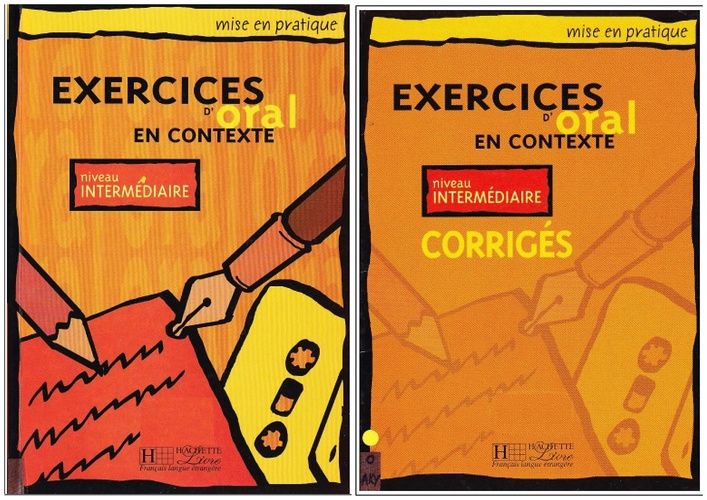 کتاب آموزش زبان فرانسوی Exercices doral en contexte : Niveau intermédiaire به همراه پاسخ نامه و فایل های صوتی کتاب