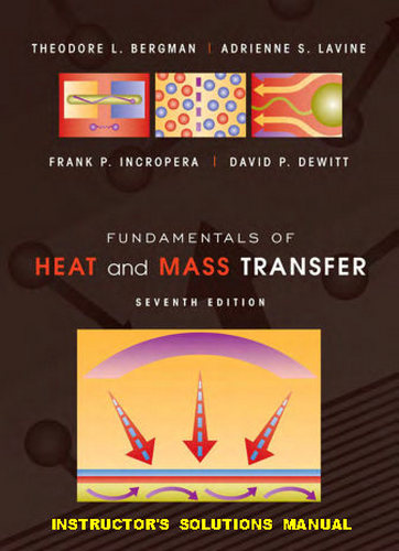 حل تمرین کتاب مبانی انتقال جرم و حرارت Incropera - ویرایش هفتم