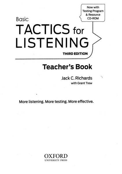 کتاب دبیر Basic Tactics for Listening - ویرایش سوم