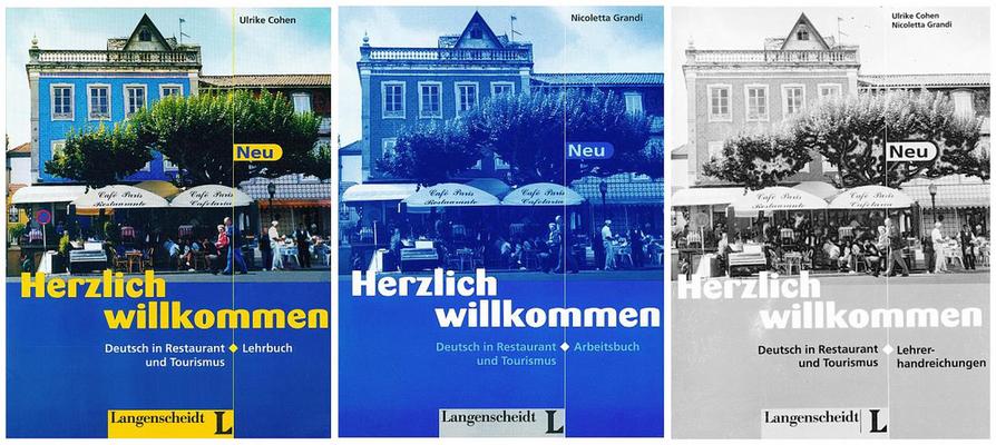 کتاب آموزش زبان آلمانی Herzlich wilkommen به همراه کتاب کار و کتاب معلم و فایل های صوتی کتاب ها
