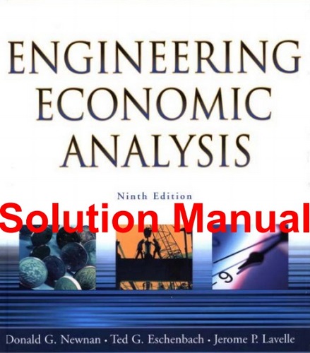حل المسائل کتاب آنالیز اقتصاد مهندسی نونن (Newnan) - ویرایش نهم