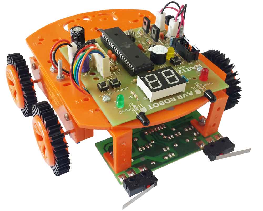 آموزش ساخت ربات مسیریاب با میکروکنترلر همراه با کد برنامه و مدار