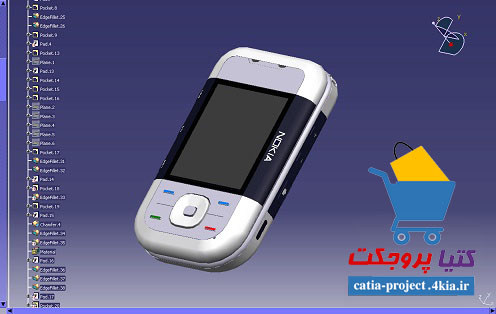 طراحی گوشی موبایل 5300 نوکیا در کتیا