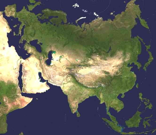 پاورپوینت کامل و جامع با عنوان جغرافیای قاره آسیا در 36 اسلاید