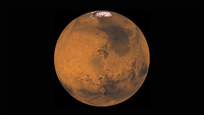 پاورپوینت کامل و جامع با عنوان بررسی کامل سیاره مریخ در 46 اسلاید
