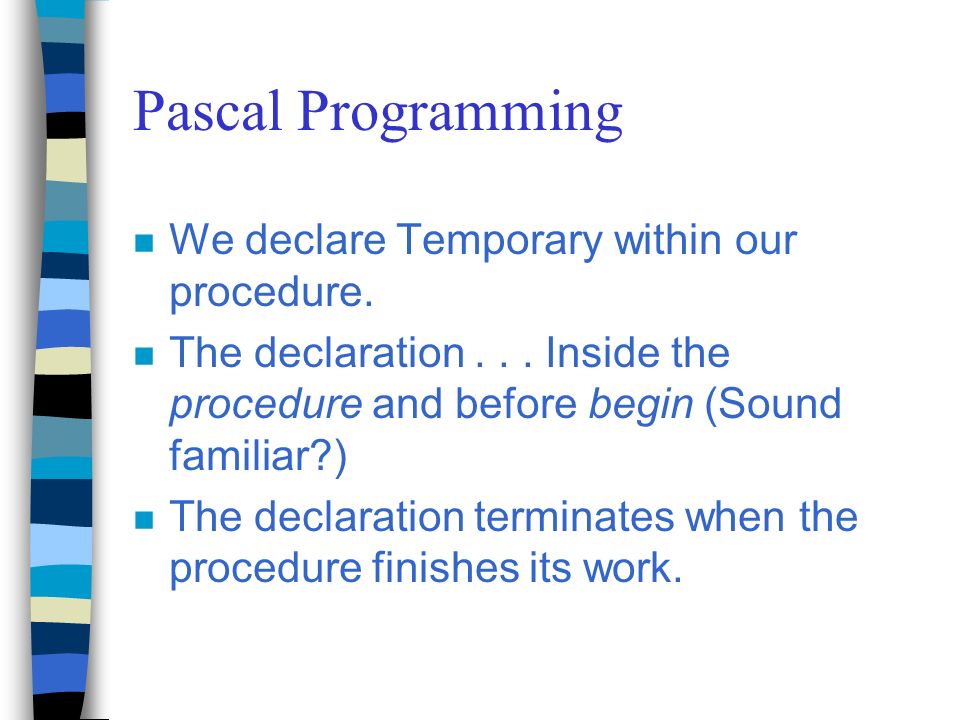 پاورپوینت کامل و جامع با عنوان برنامه سازی پیمانه ای در زبان پاسکال در 41 اسلاید