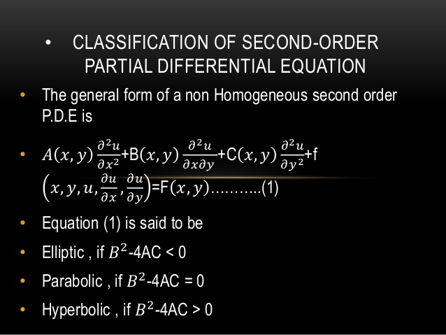 پاورپوینت کامل و جامع با عنوان معادلات دیفرانسیل با مشتقات جزیی (PDE) مرتبه دوم در 80 اسلاید