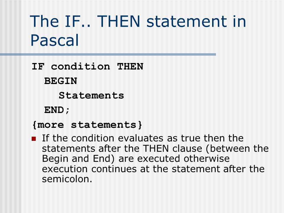 پاورپوینت کامل و جامع با عنوان ساختارهای انتخاب (دستورات If و Else) در پاسکال در 23 اسلاید