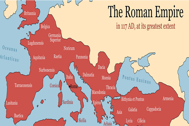 پاورپوینت کامل و جامع با عنوان بررسی تاریخ تمدن و حکومت امپراتوری روم در 105 اسلاید