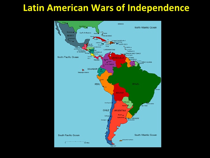 پاورپوینت کامل و جامع با عنوان بررسی جنگ های استقلال آمریکای لاتین در 13 اسلاید