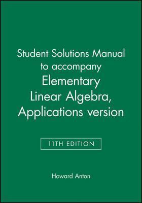 حل مسائل جبر خطی مقدماتی با کاربردها تالیف هاوارد آنتون و کریس رورس به صورت PDF و به زبان انگلیسی در 384 صفحه
