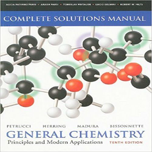 حل مسائل شیمی عمومی، اصول و کاربردهای مدرن پتروچی، مادورا و هرینگ به صورت PDF و به زبان انگلیسی در 1337 صفحه