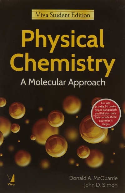 حل مسائل شیمی فیزیک، یک نگرش مولکولی تالیف مک کواری و سیمون به صورت PDF و به زبان انگلیسی در 1037 صفحه
