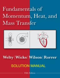 حل مسائل مفاهیم اساسی انتقال اندازه حرکت، حرارت و جرم ولتی و ویکس به صورت PDF و به زبان انگلیسی در 328 صفحه