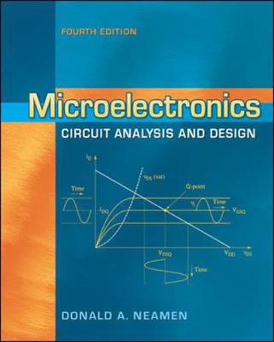حل مسائل تحلیل و طراحی مدارهای میکروالکترونیک دونالد نیمن ویرایش چهارم به صورت PDF و به زبان انگلیسی در 664 صفحه