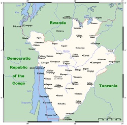 پاورپوینت کامل و جامع با عنوان بررسی جغرافیای کشور بوروندی در 18 اسلاید