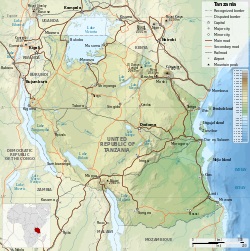 پاورپوینت کامل و جامع با عنوان بررسی جغرافیای کشور تانزانیا در 16 اسلاید