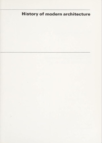 History of modern architecture, Volume 2