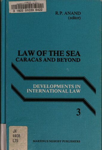 Anand Law of the Sea (Developments in International Law)