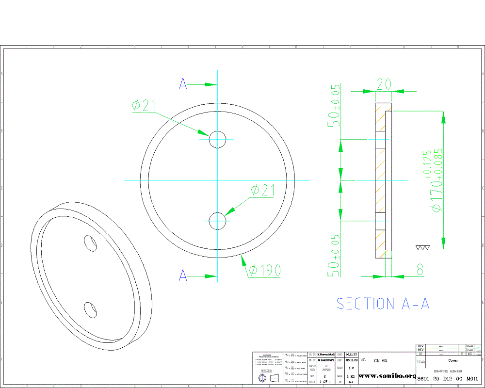 طراحی و نقشه  قسمت  Cover از دستگاه کویل بازکن Uncoiler