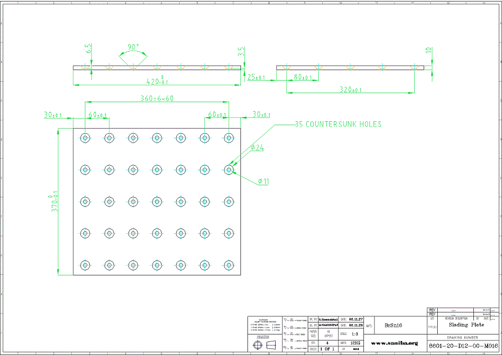 طراحی و نقشه  قسمت  Sliding Plate  از دستگاه کویل بازکن Uncoiler