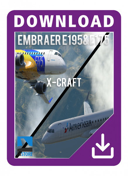 Embraer E175 and E195 v2 package by X-Crafts