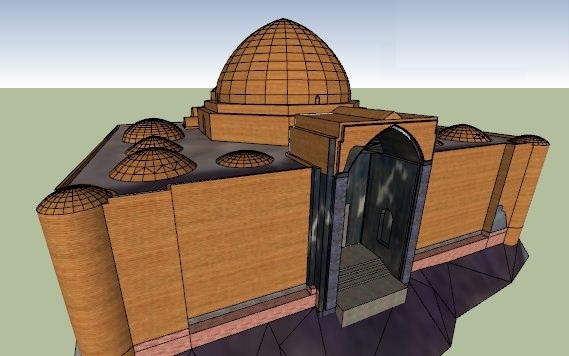 مدل سه بعدی مسجد کبود تبریز