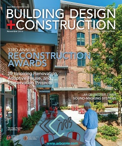 مجله آمریکایی Building Design + Construction ماه نوامبر 2016