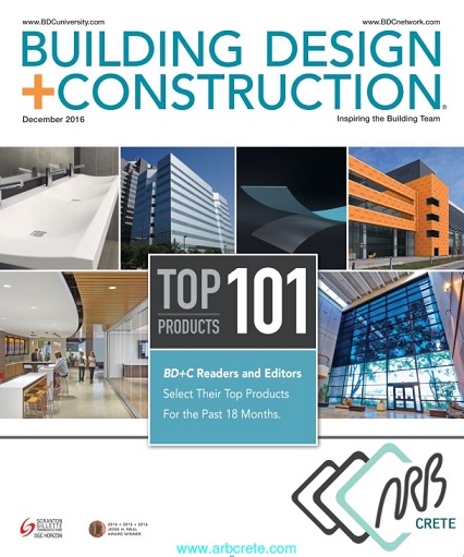 مجله آمریکایی Building Design + Construction ماه دسامبر 2016