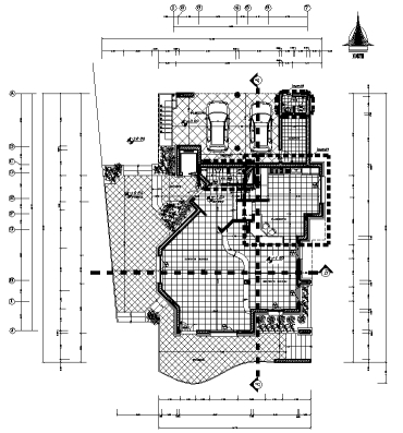 نقشه های معماری ترسیم فنی ویلای 19*14