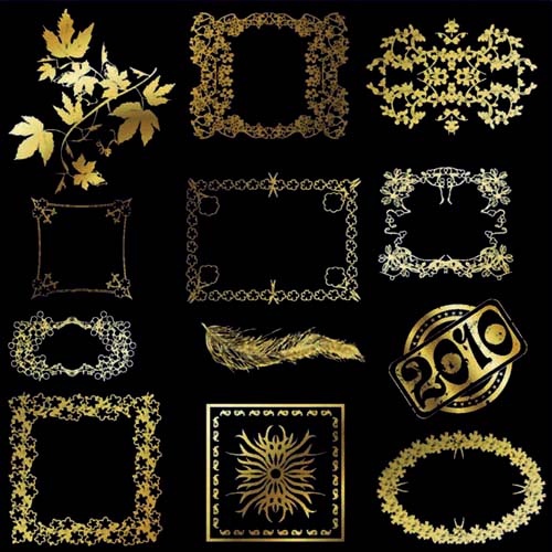 Gold Design Elements - 1