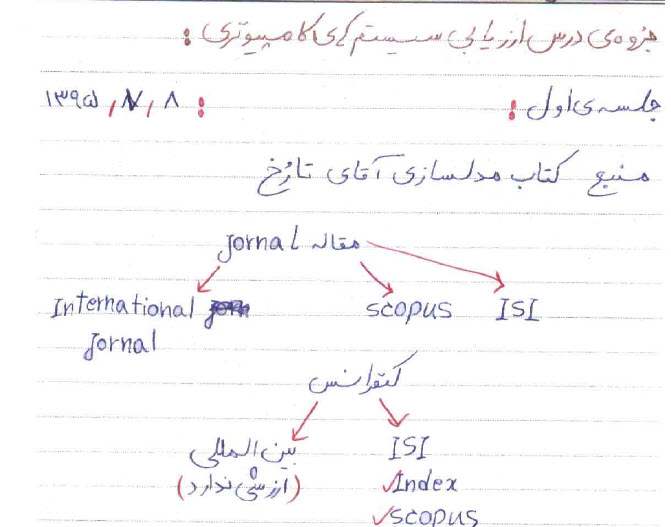 جزوه درس ارزیابی سیستم های کامپیوتری - دکتر محسن محرمی