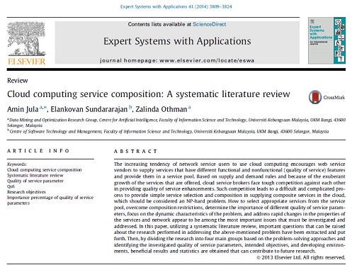 ترجمه مقاله انگلیسی:ترکیب خدمات محاسبه‌ ابری: یک بررسی سیستماتیک سازمان یافته