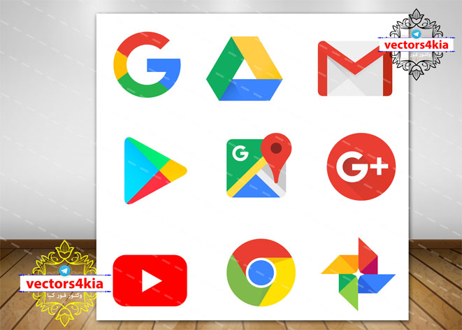 وکتور لوگوهای گوگل -با فرمت های Ai-EPS-PNG-PSD