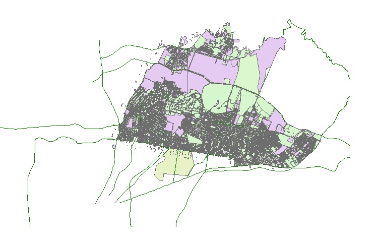 شیپ فایل نقشه کاربری اراضی منطقه چهار شهر تهران