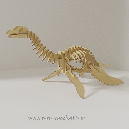 طرح معرق دایناسور پلسیوسور -Plesiosaurs