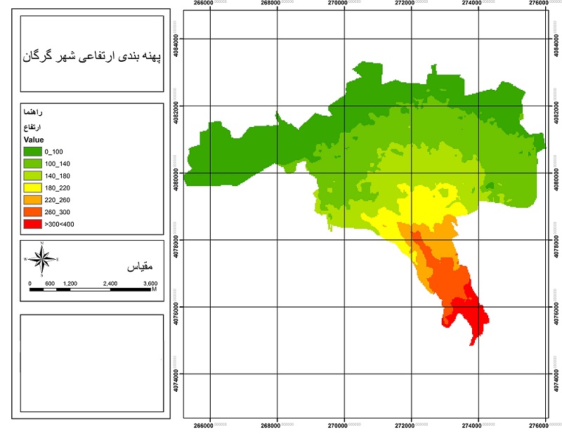 نقشه های GIS شهر گرگان.
