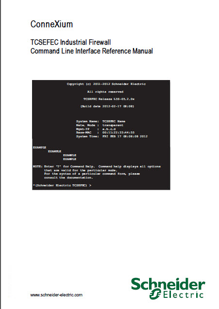 دانلود connexium TCSEFEC industrial firewall command Line Interface Reference Manual