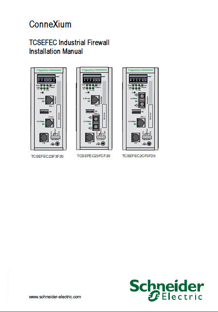 دانلود connexium TCSEFEC industrial firewall Installation manual