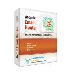 برنامه atomic email hunter برنامه ای  قوی جهت استخراج آدرس ایمیل از سایت های متنوع و دلخواه شماست
