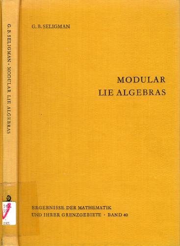 Modular Lie algebras دانلود کتاب