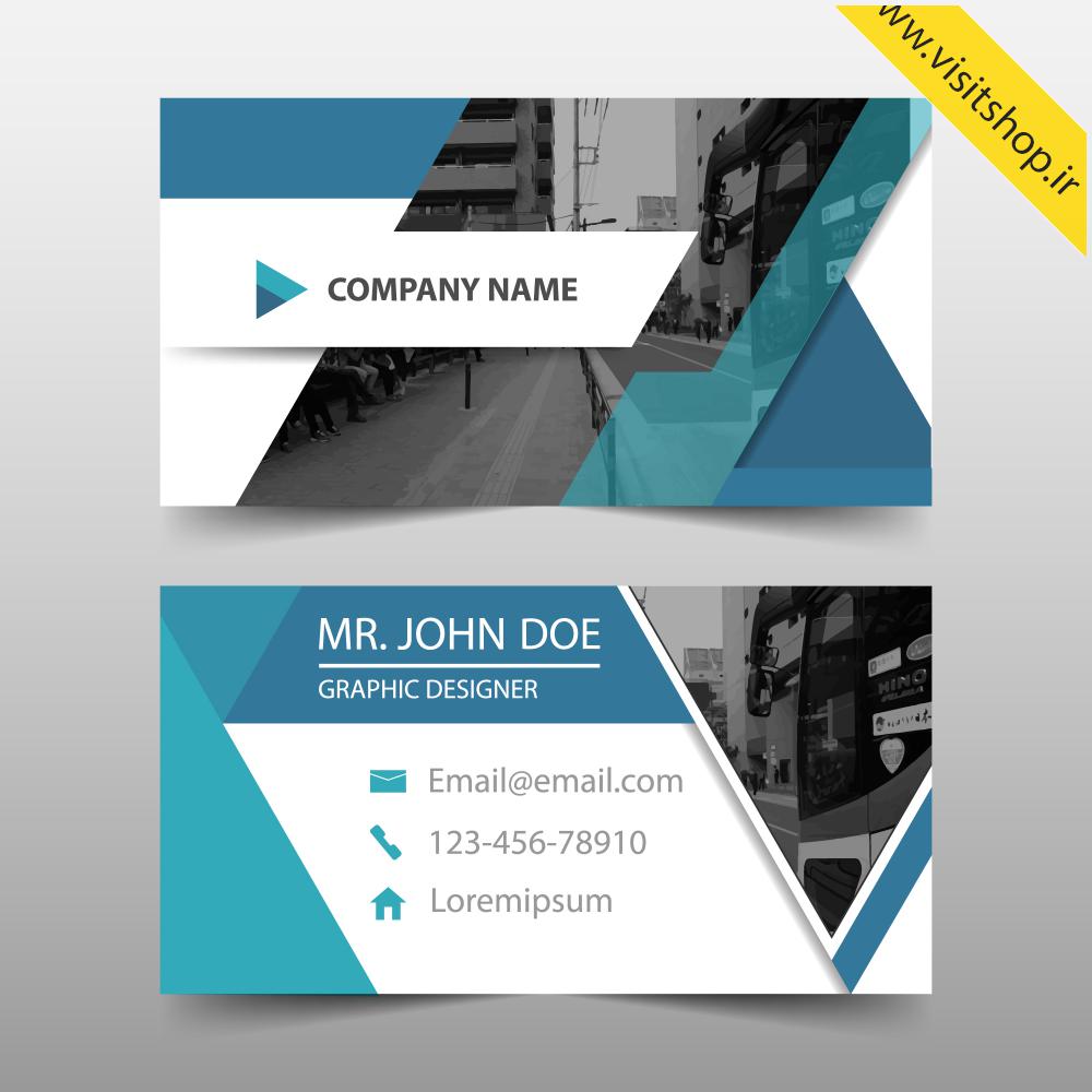 دانلود کارت ویزیت پشت و رو روشن با عکس بک گراند