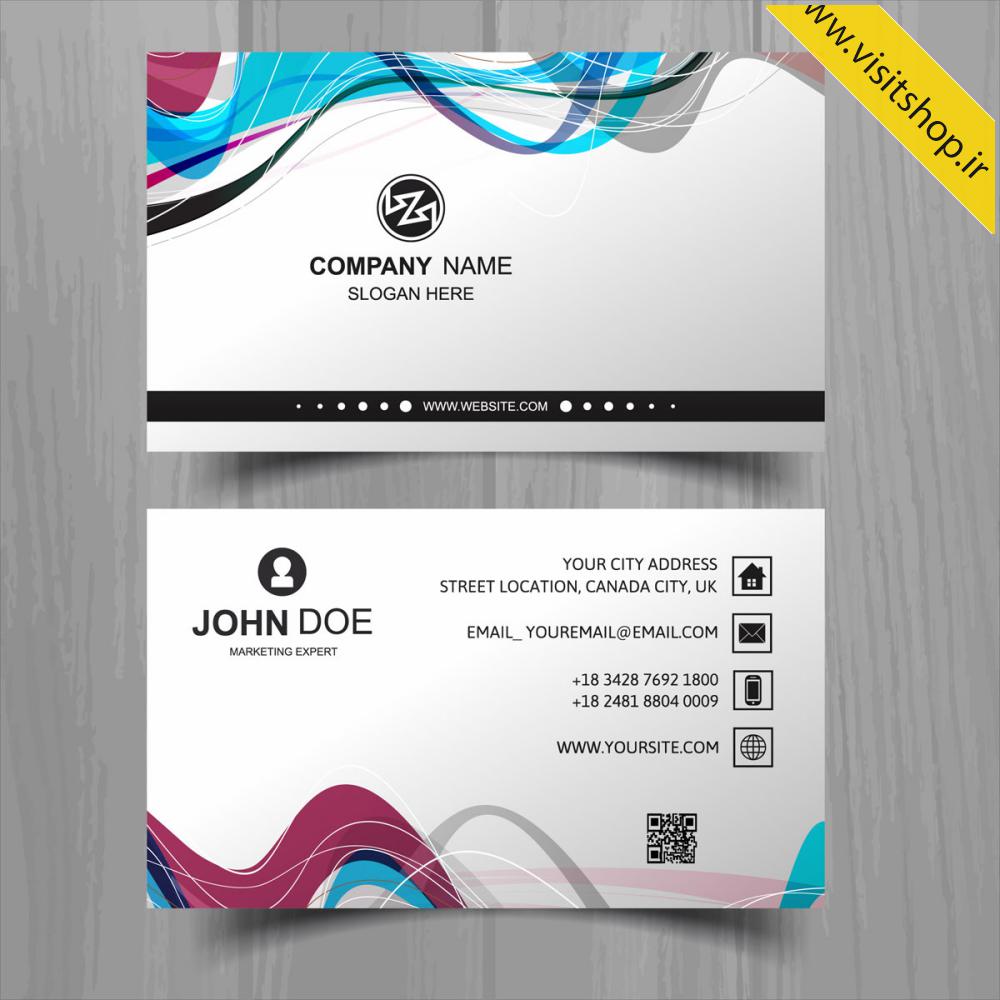 دانلود کارت ویزیت وکتور حرفه ای اداری و شرکتی ابسترکت