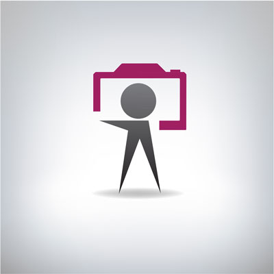 لایه باز لوگو دوربین عکاسی