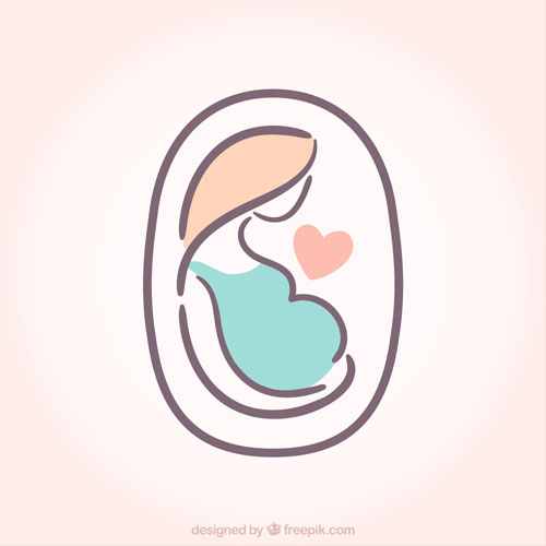 لایه باز وکتور خانم باردار