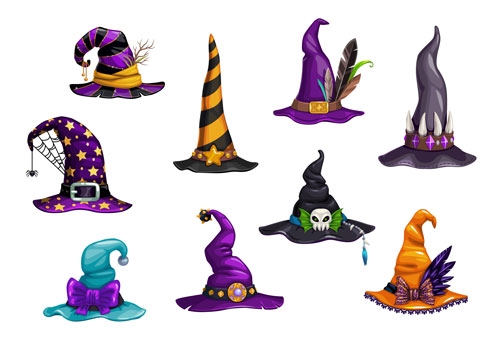 لایه باز وکتور کلاه جادوگری