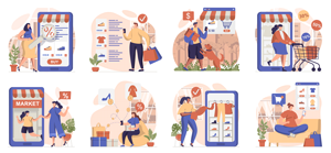 لایه باز وکتور خرید اینترنتی