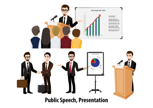 لایه باز نحوه مهارت ارائه کنفرانس درس توسط دانشجویان