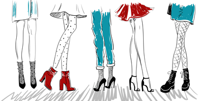 لایه باز وکتور زن و لباس