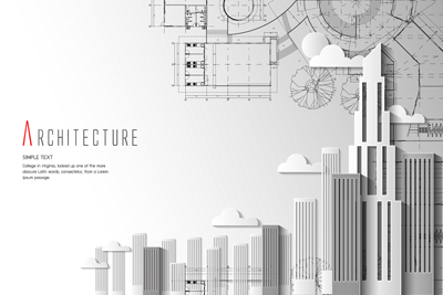 لایه باز وکتور طراحی و معماری مدرن